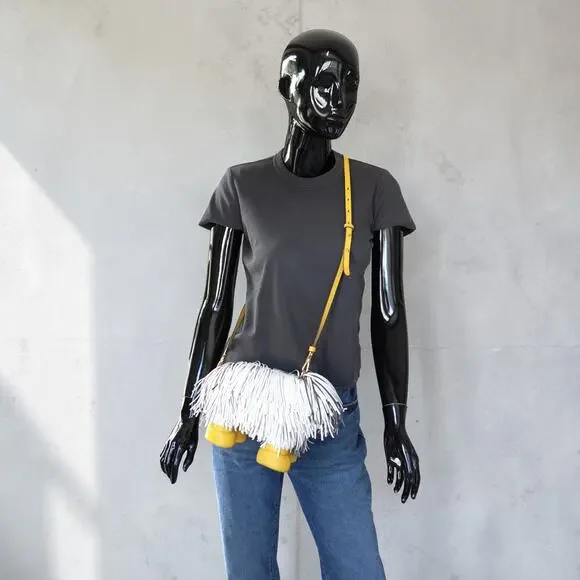 Kate Spade Showdog Fringed 3D Dog Leather Crossbody Bag KB164 Mint Rare - Picture 5 of 16